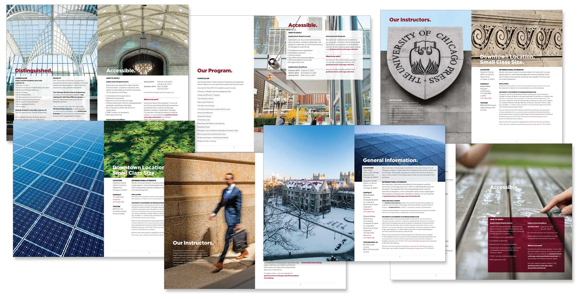 university-of-chicago-graham-school_brochure-spreads.jpg Art Direction by: Bart Crosby, Crosby Associates